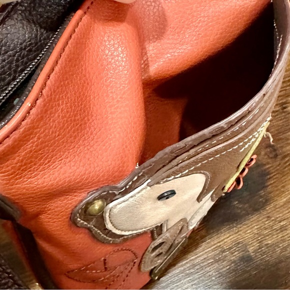 Chala Hedgehog Orange Crescent Crossbody Handbag Purse Adjustable Strap Pockets - Picture 5 of 9